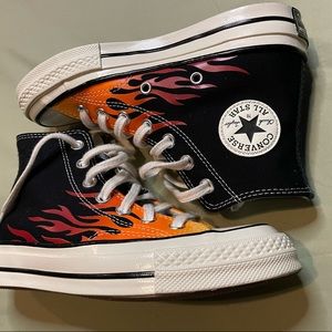 Converse high top (flame print)
